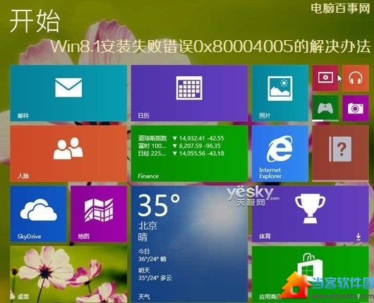 Win8.1安装失败错误0x80004005怎么解决