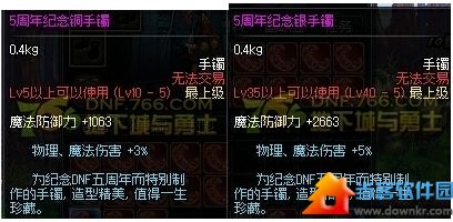 dnf6周年纪念手镯属性介绍