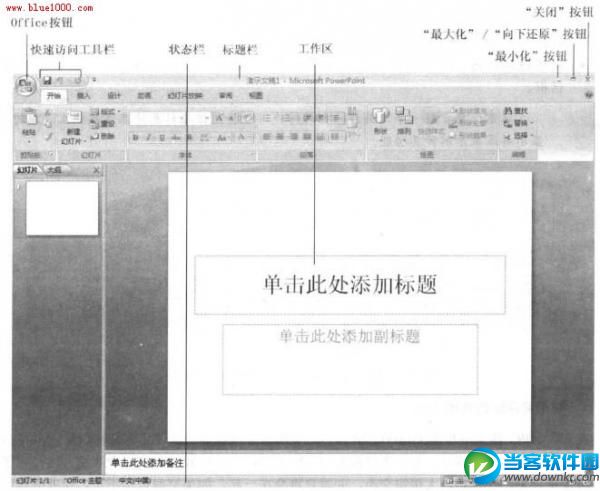PowerPoint2007界面元素有哪些？