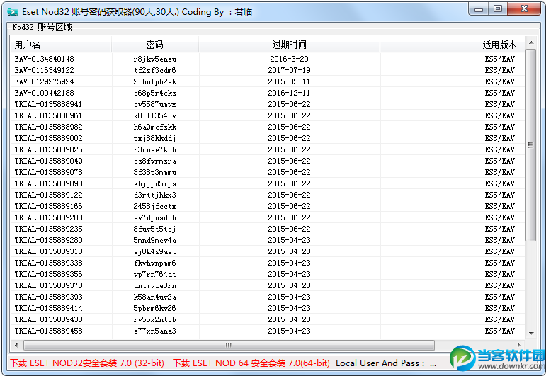 ESET NOD32 密码获取软件