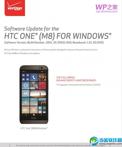  HTC One M8 for Windows正式推送WP8.1 GDR2系统 可通过OTA升级