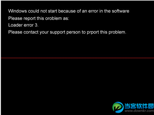 开机提示“Loader error 3”的解决办法