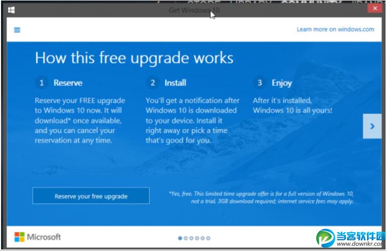 Windows7/8用户收到微软推送Windows 10免费升级提示