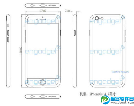 iPhone6s设计图曝光