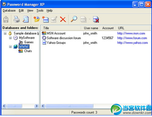 Password Manager XP密码和信息卫士