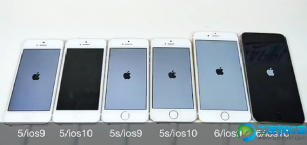 iPhone5/5S/6/6S运行iOS9和iOS10对比视频