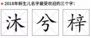 2018新生儿爆款姓名公布 快使用起名神器避开这些字