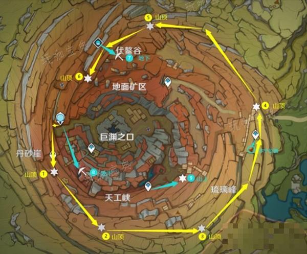 《原神》4.0全9个老石位置整理